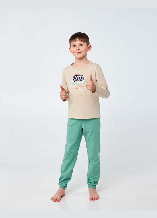 Бежевая пижама бежевый Smil