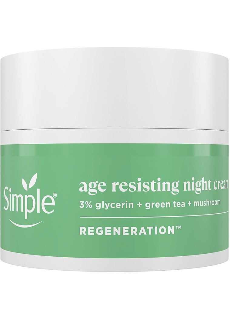 Регенерувальний нічний крем проти вікових змін Age Resisting Night Cream 50ml (1463028-43383278) Simple (368612825)