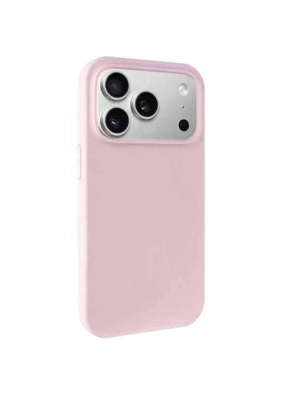 Чехол накладка для Apple iPhone 17 Pro 6.3" силікон розовий мікрофібра антиковзання No Brand (403009464)