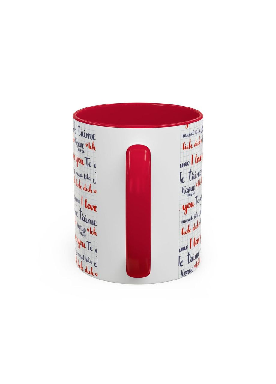 Чашка с принтом "Язык любви" No Brand (368671459)