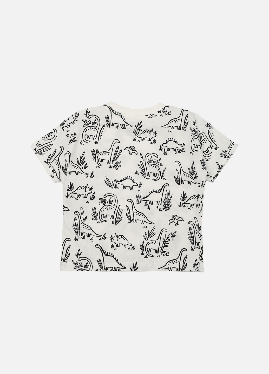 Молочна літня футболка з коротким рукавом для хлопчика колір молочний цб-00268783 Yuki