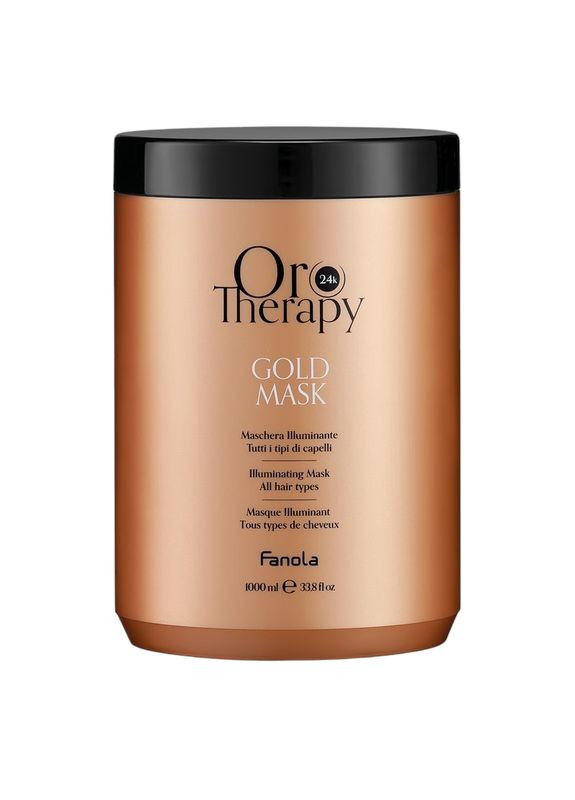 Набор по уходу за волосами Увлажнение и Блеск Oro Therapy шампунь 1000мл., маска 1000мл, спрей 200 мл Fanola (337989287)