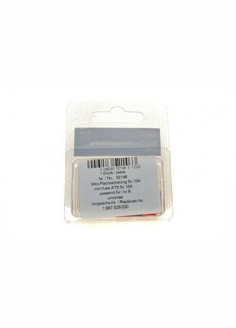 Предохранитель 10А (мини, с плоскими контактами) (5 шт) 52146 (opt-om) AIC (347161502)