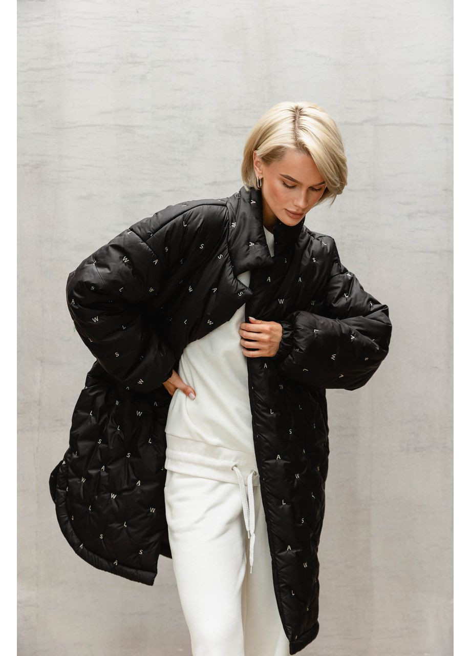 Черная демисезонная куртка-рубашка. черная Seventeen