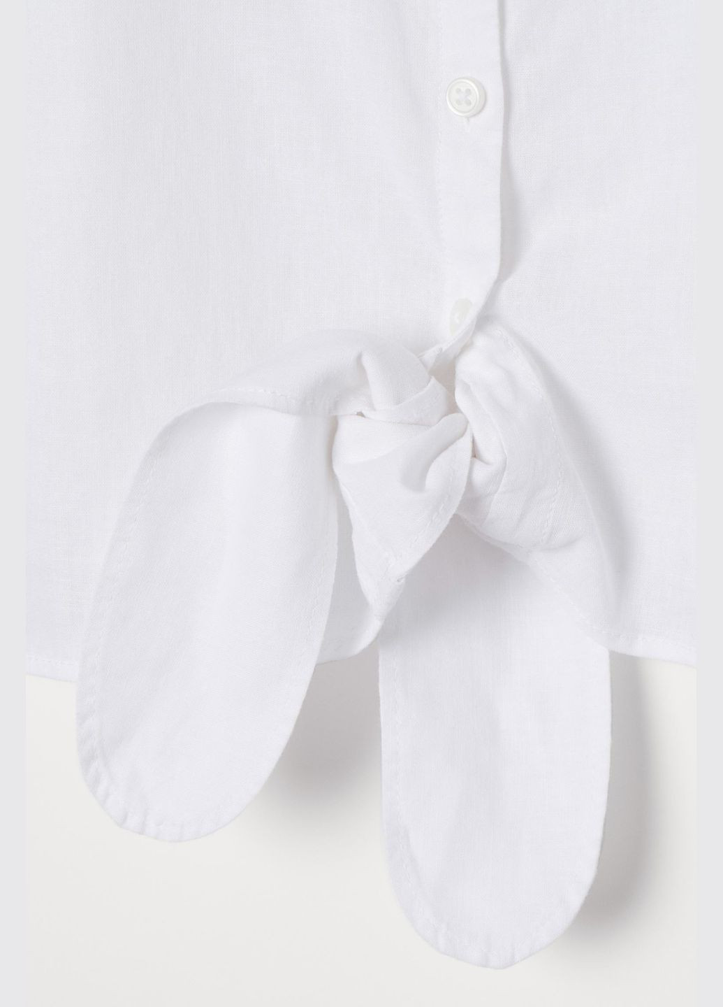 Біла блуза льняна H&M