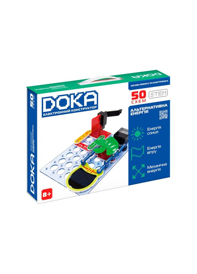 Электронный конструктор "Альтернативная энергия" DOKA D70711, 50 схем No Brand (330776545)