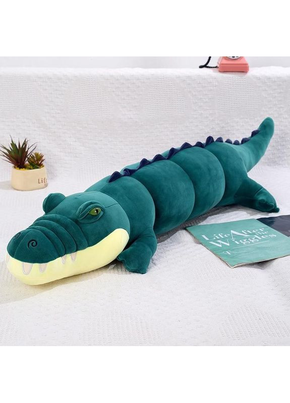 Мягкая детская игрушка Крокодил Игрушка подушка плюшевая Алигатор антистресс 150 см Зелёный Fun Cat (361205134)