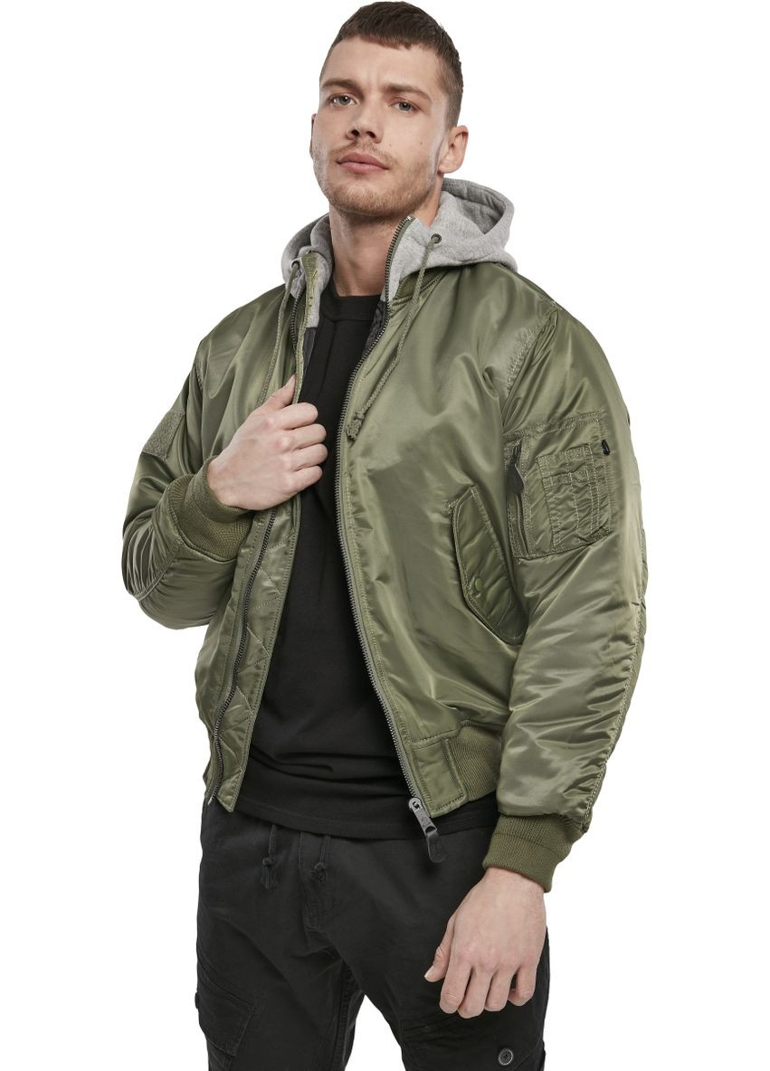 Оливковая куртка бомбер Brandit