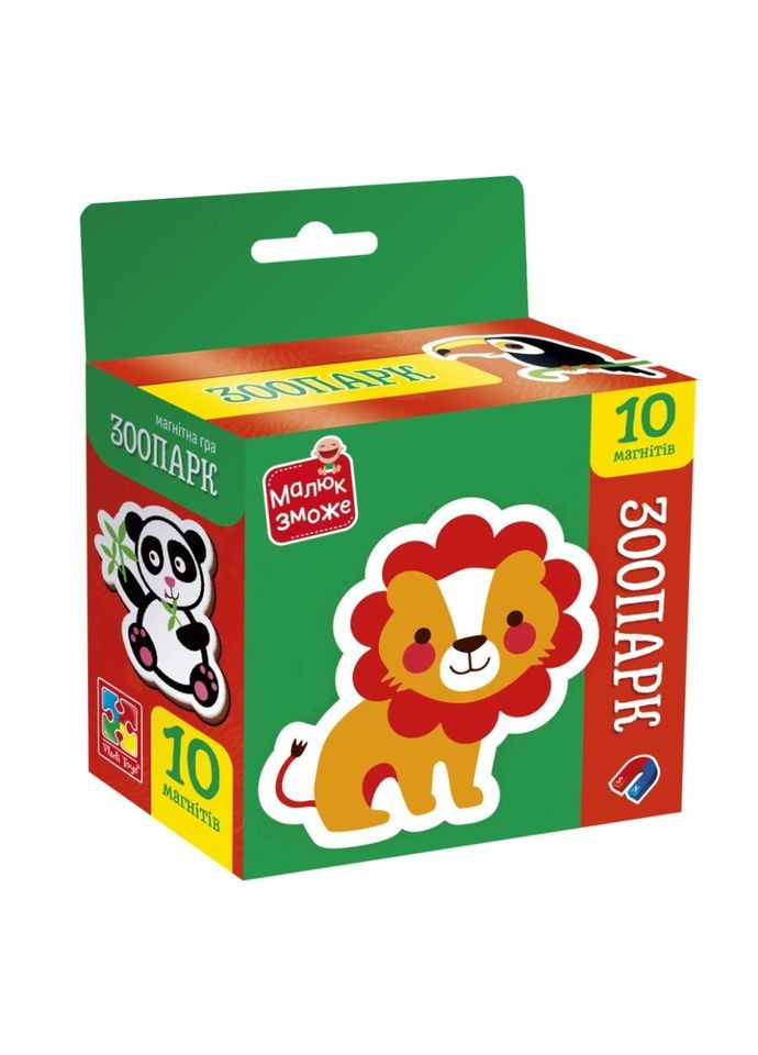 Детский набор магнитов "Зоопарк" VT3106-39, 10 магнитов Vladi toys (354826558)