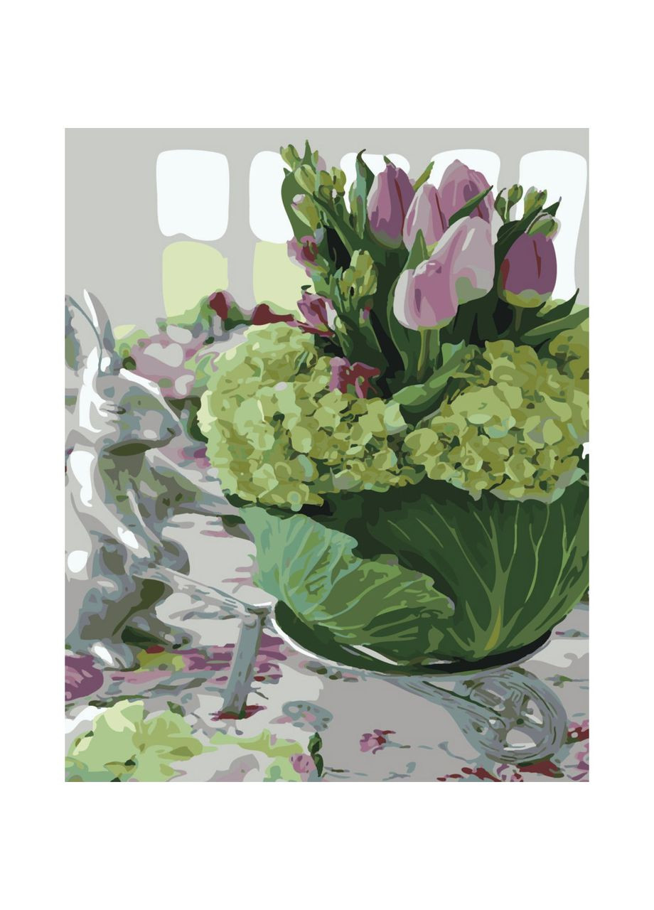 Картина по номерам для взрослых Капустный букет акриловая для снятия стресса см Strateg (362426654)