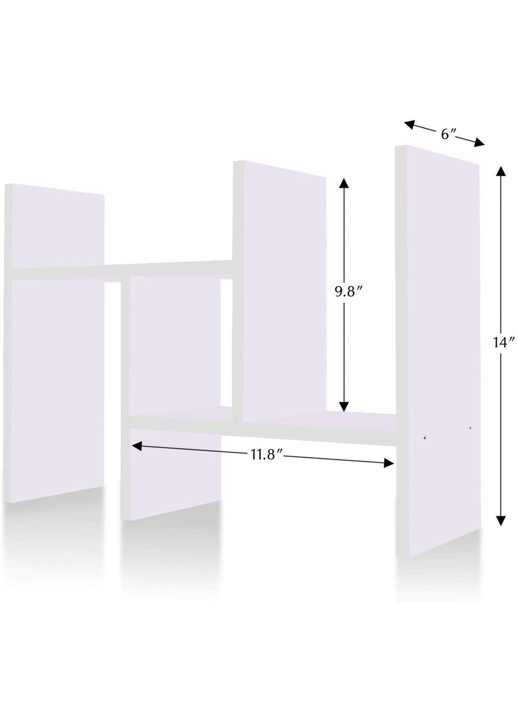 Настольная книжная полка из дерева Бунин зефир (КПЛ-001320) No Brand (328414770)