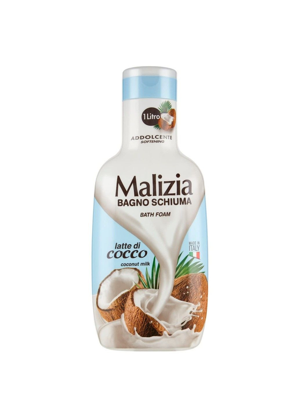 Гель-пена для душа и ванны Кокосовое молоко 1000 мл Malizia (280899180)