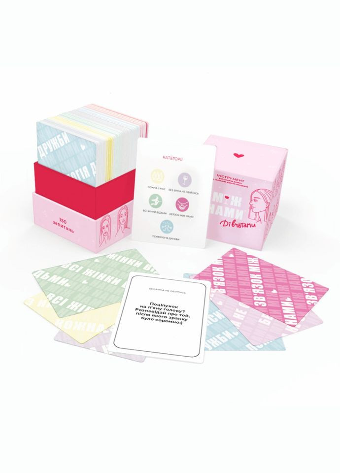 Игра настольная Между нами Девочками MemoGames 0010MG на украинском языке Memo Games (306435445)