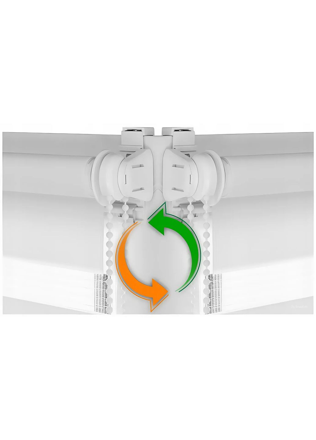 День-ночь 23*170 см Премиум серо-белый Bigimot (364971417)