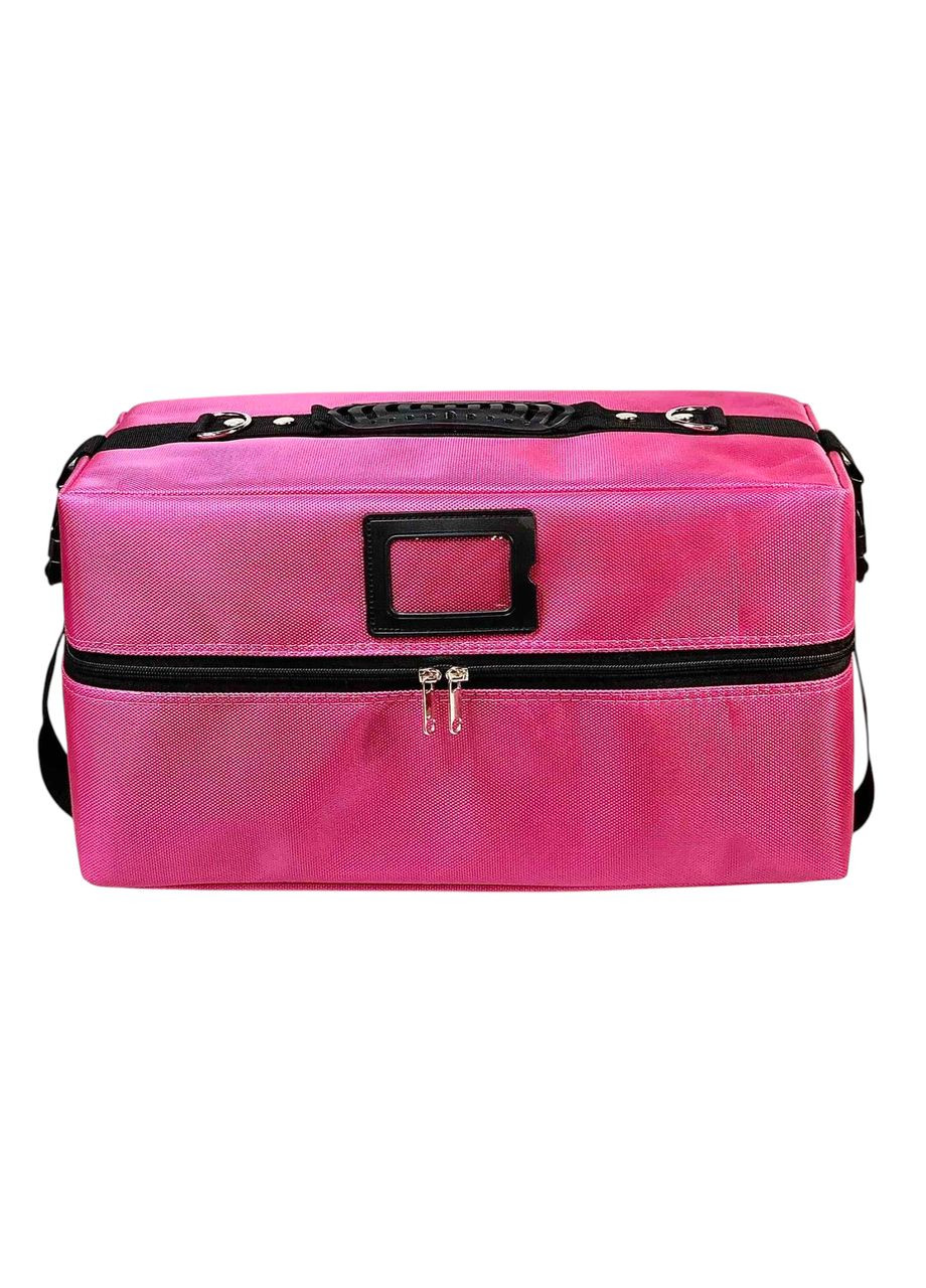 Професійна тканинна валіза майстра для перукарів, візажистів, косметологів, колір рожевий Global Fashion (362044392)