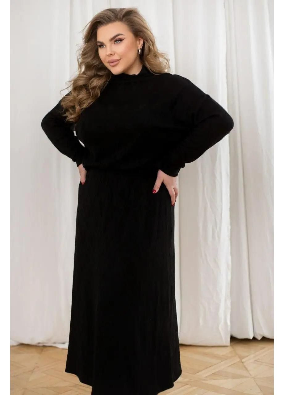 Костюм з ангори фактурної в'язки жіночий утеплений MoDiva (361851528)