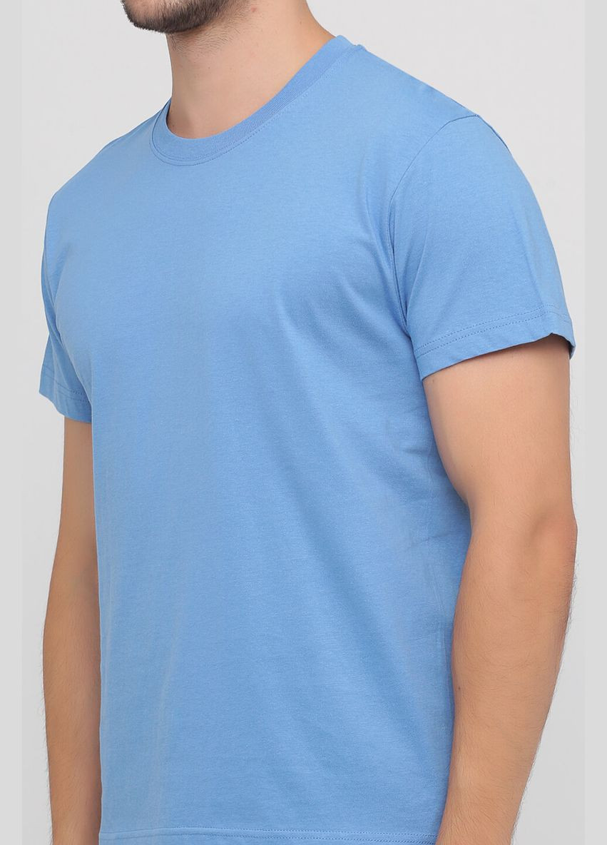 Блакитна футболка чоловіча блакитна stedmаn з коротким рукавом Stedman CLASSIC-T