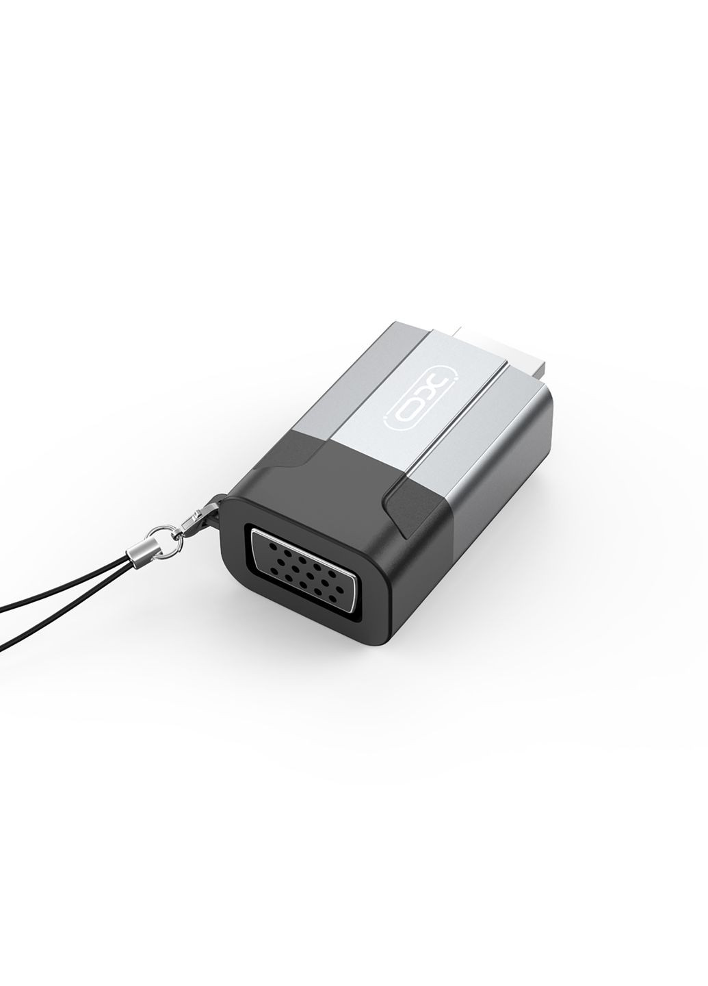 Адаптер HDMI - VGA (M/F), Black/Grey (GB014-HDMIVGA.tranish) XO (341491233)
