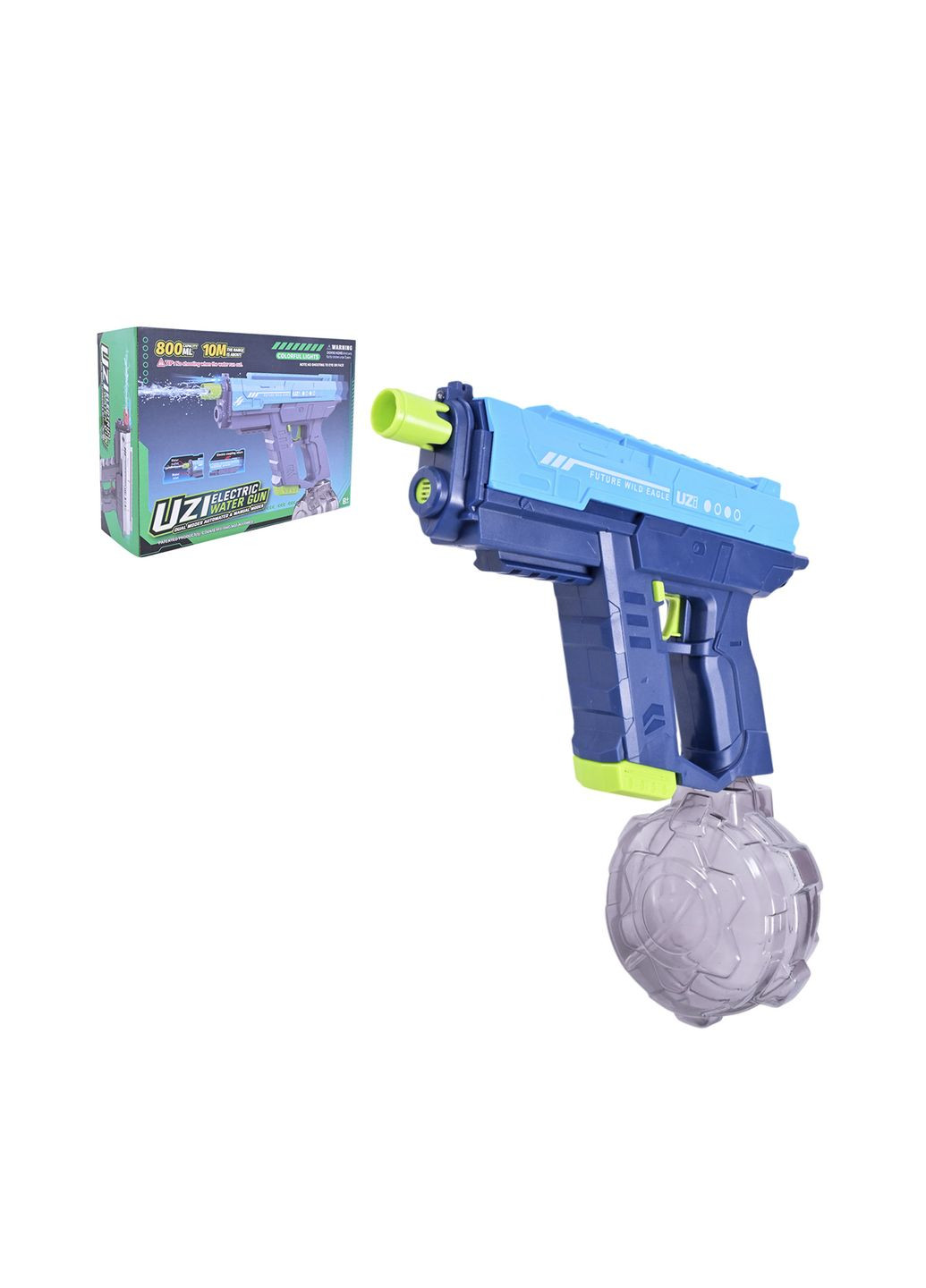 Водний пістолет на акумуляторній батареї колір різнокольоровий CB-00278734 No Brand (333299008)