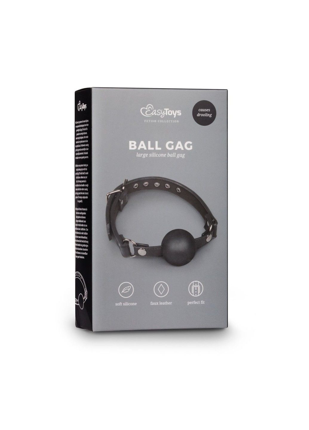 Кляп Ball Gag With Large Silicone Ball EasyToys (290851006)