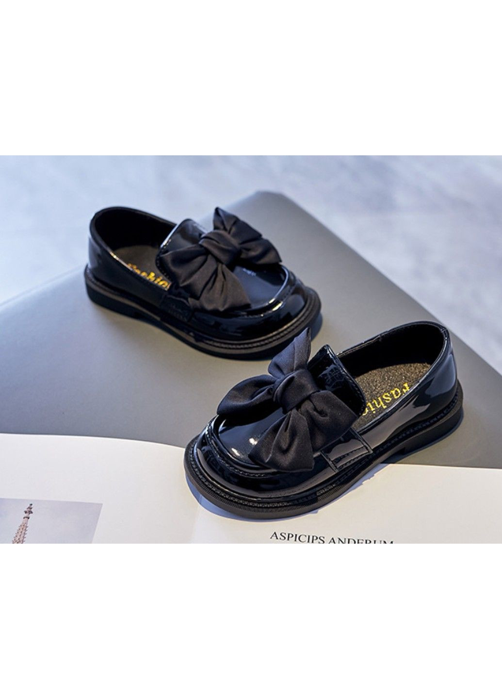 Черные детские туфли No Brand