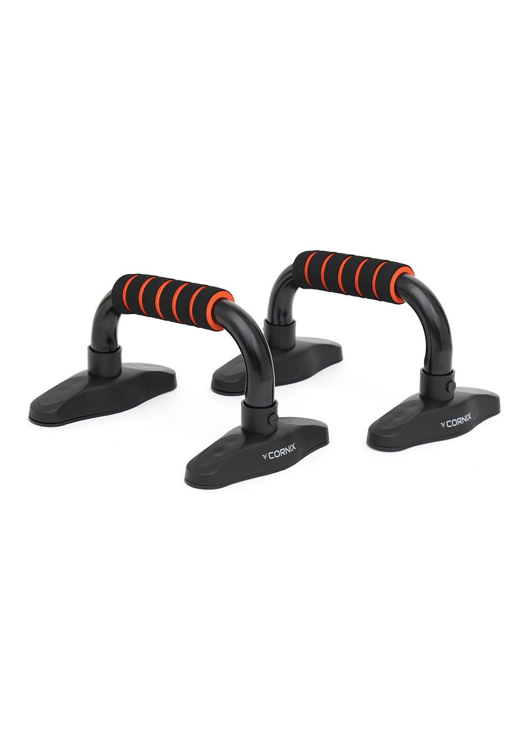 Упори для віджимань Push-up Bars Black/Orange Cornix xr-0168 (275654337)