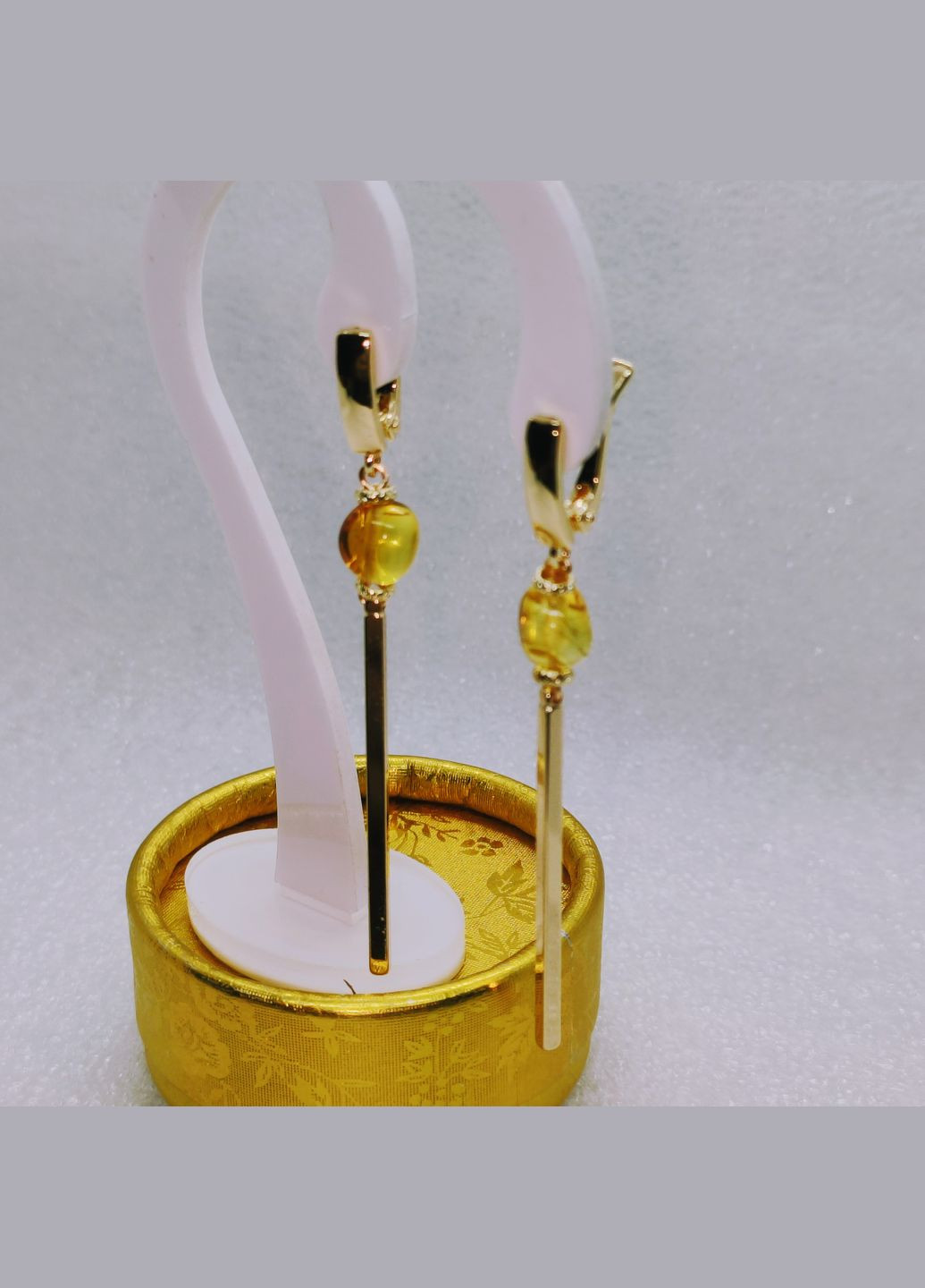 Сережки 3152 з натурального бурштину MINOV (315780006)