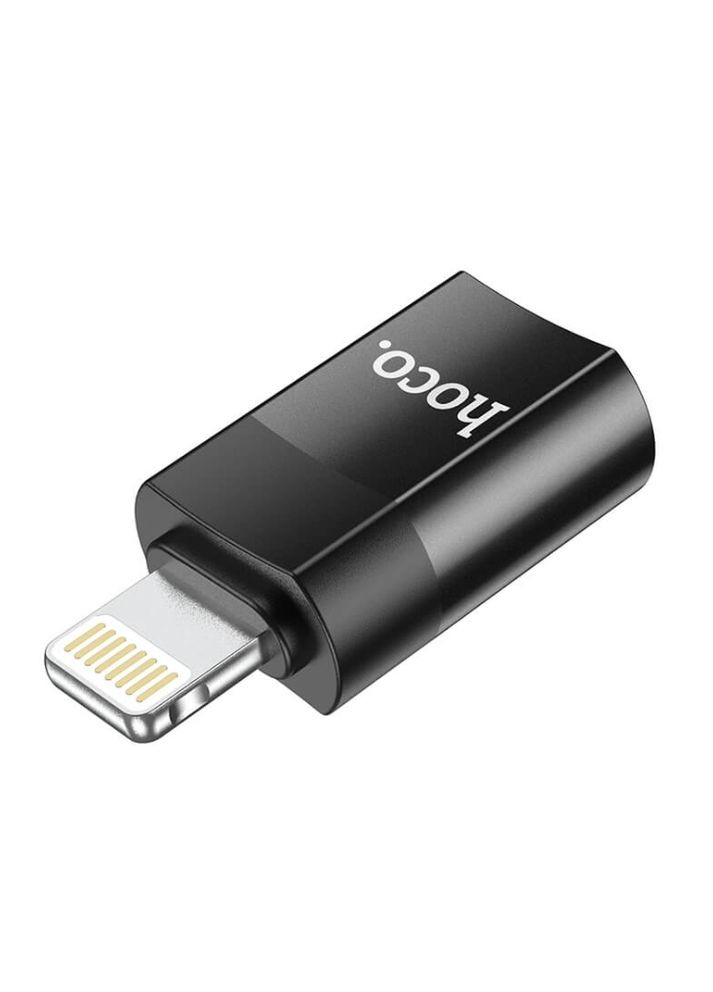 Адаптер UA17 Lightning Male to Type-C female USB2.0 adapter Black Hoco (297453061)