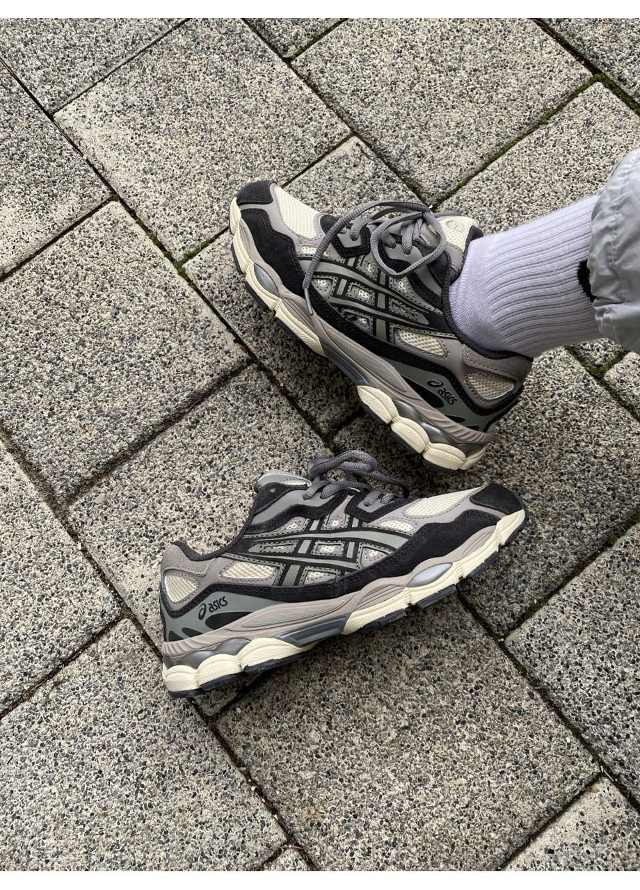 Бежеві Осінні кросівки чоловічі asics gel-nyc beige / brown асікс гель нюк No Brand
