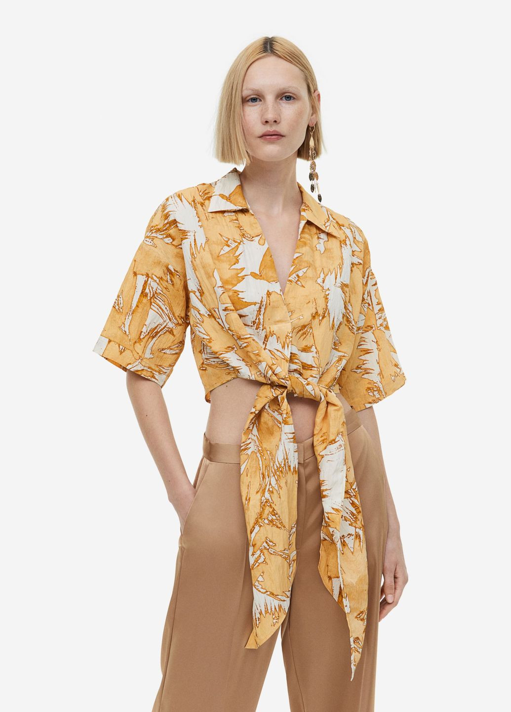 Бежева блуза H&M