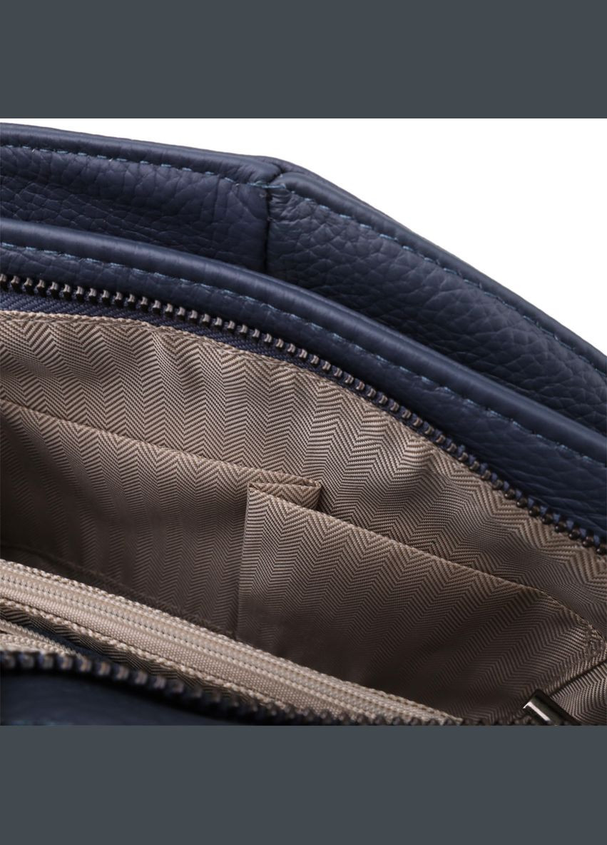 Стильна сумка на плече з натуральної шкіри 23009 Синій Vintage (347580003)