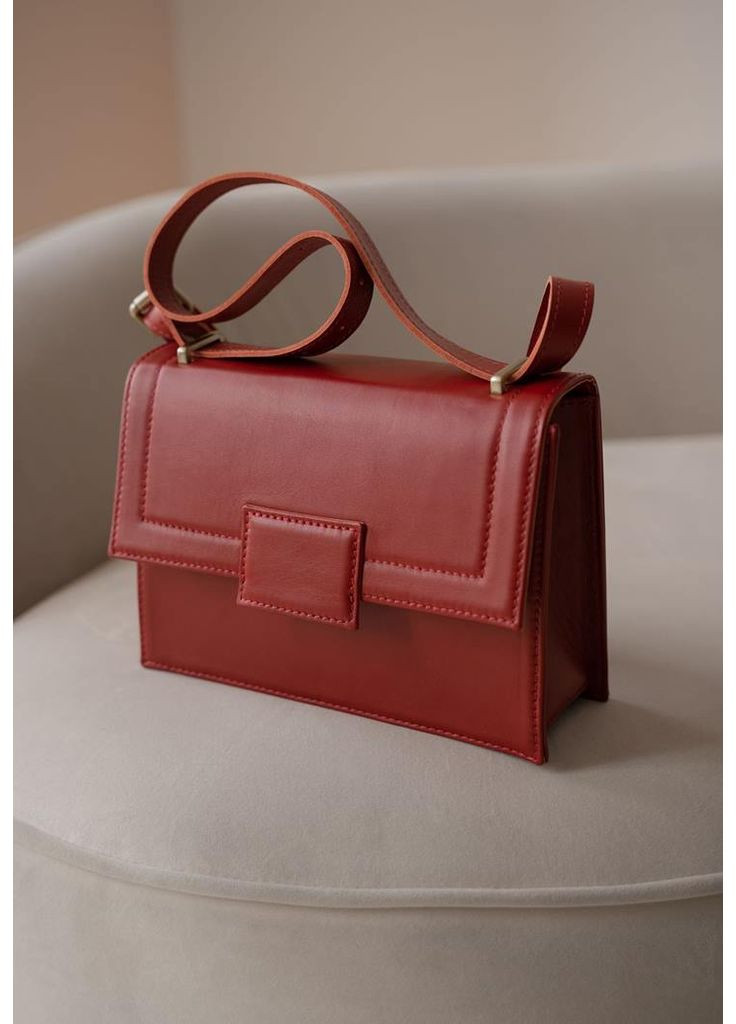 Жіноча шкіряна сумка Kelly червона The Wings (348358765)