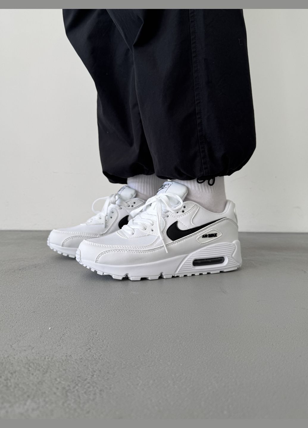 Кросівки жіночі і чоловічі Nike Air Max 90 white | Найк Аір Макс 90 білі No Brand білі демісезони (316231457)