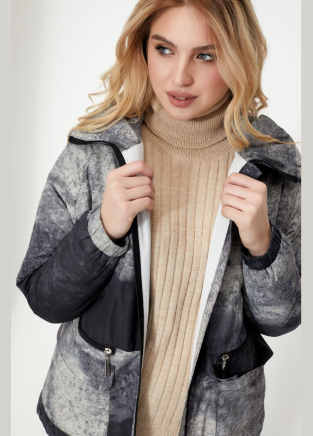 Сіра демісезонна куртка айрис Mirage