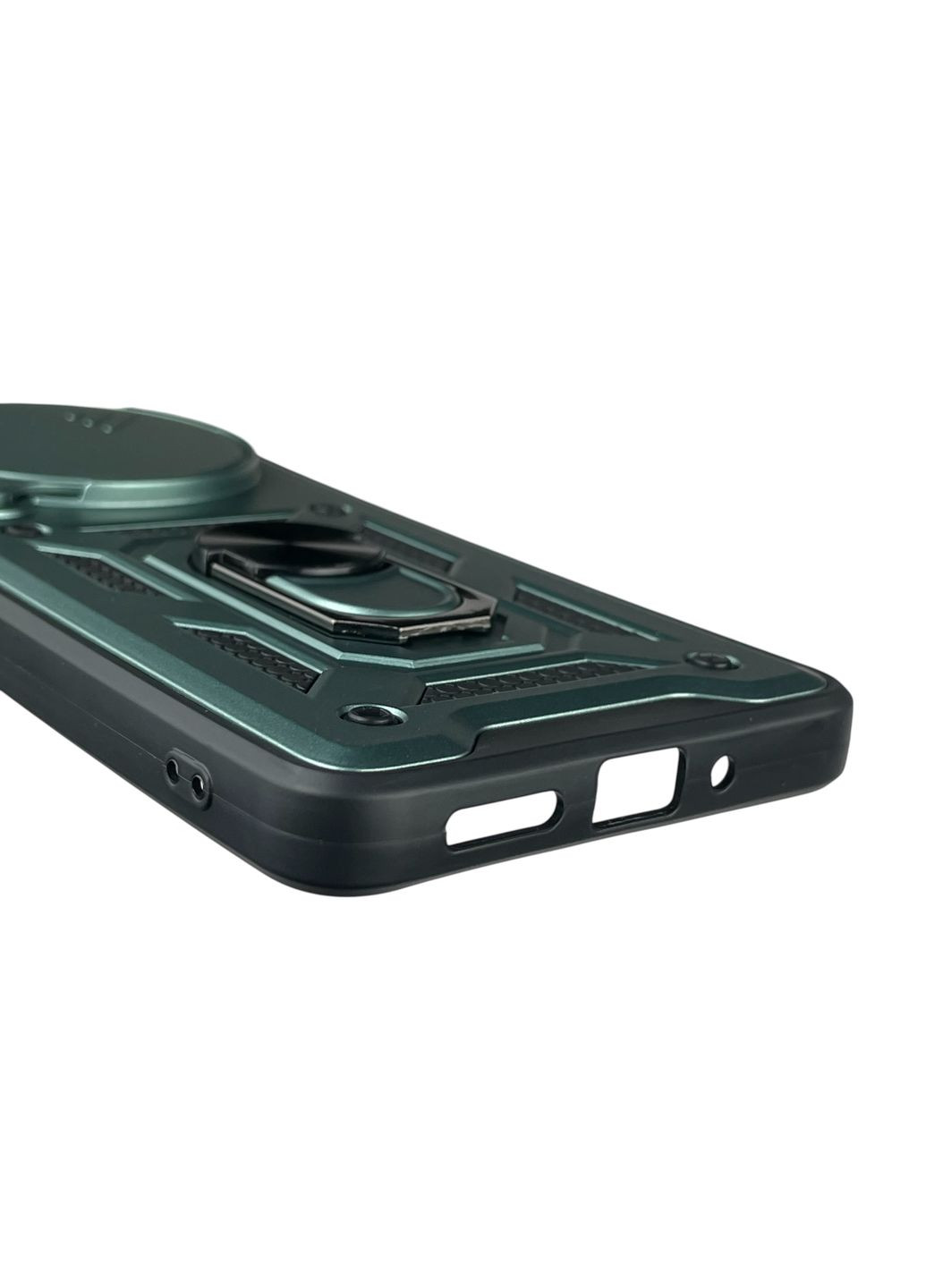 Чехол для Redmi A4 5G бронированный с кольцом со шторкой на сяоми редми а4 5г зелёный rg1 Xiaomi (366386294)