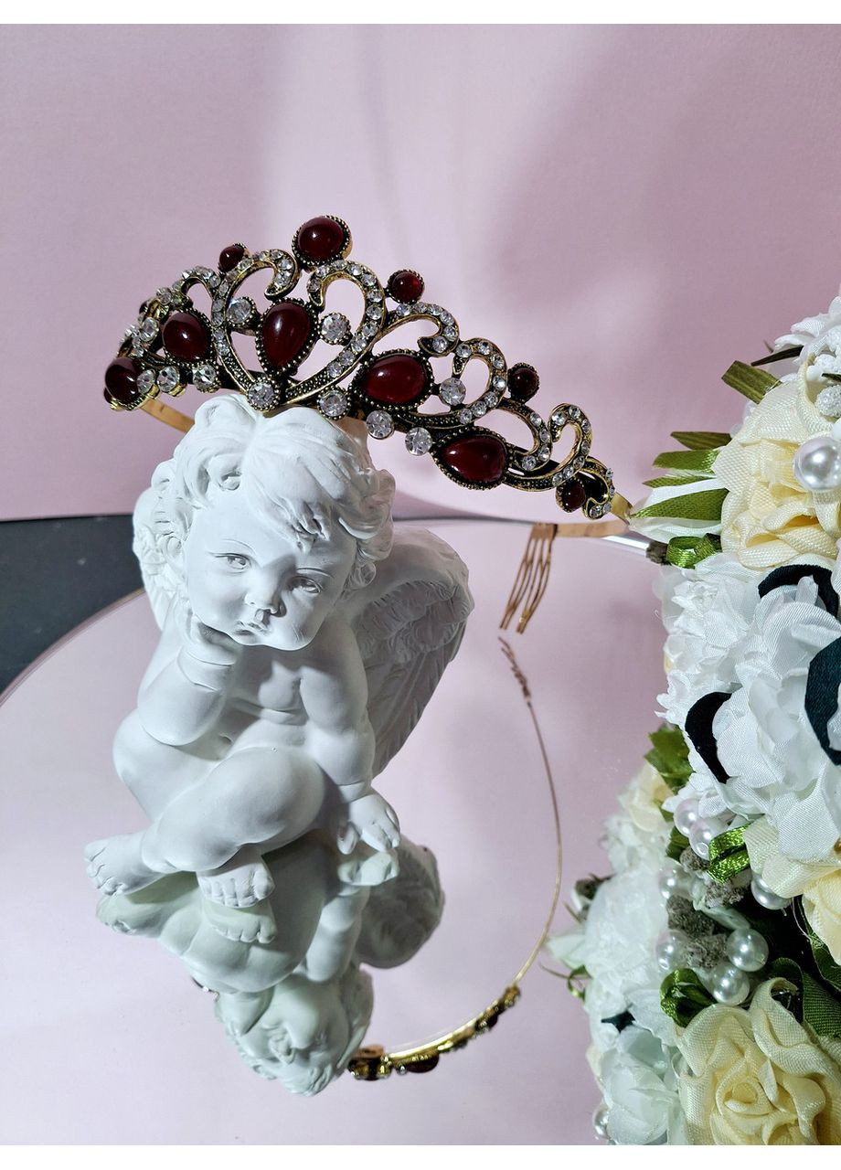 Детская бордовая диадема No Brand (369162686)