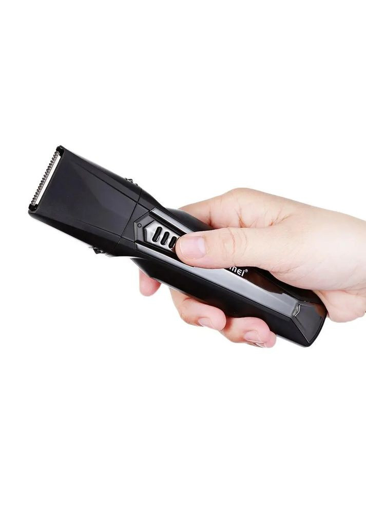 Аккумуляторная машинка для стрижки волос и бороды LFQ-KM-640 8в1 триммер с насадками Kemei (354226756)