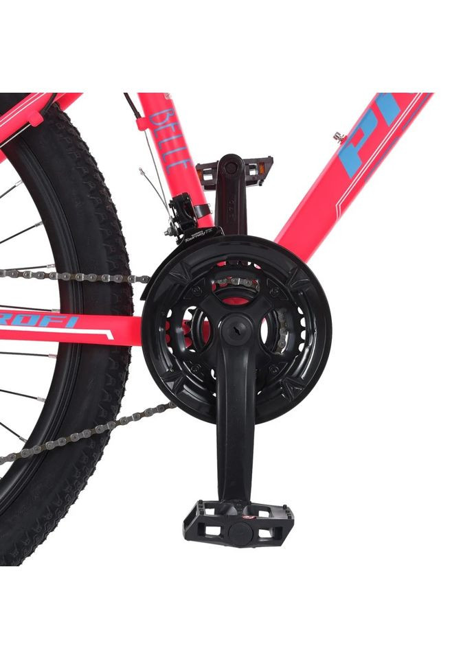 Велосипед "BELLE" G26BELLE A26.1 26 д. Алюм.рама 17", SHIMANO 21SP, алюм., DB, FW TZ500, малиново-білий PROF1 (370977937)