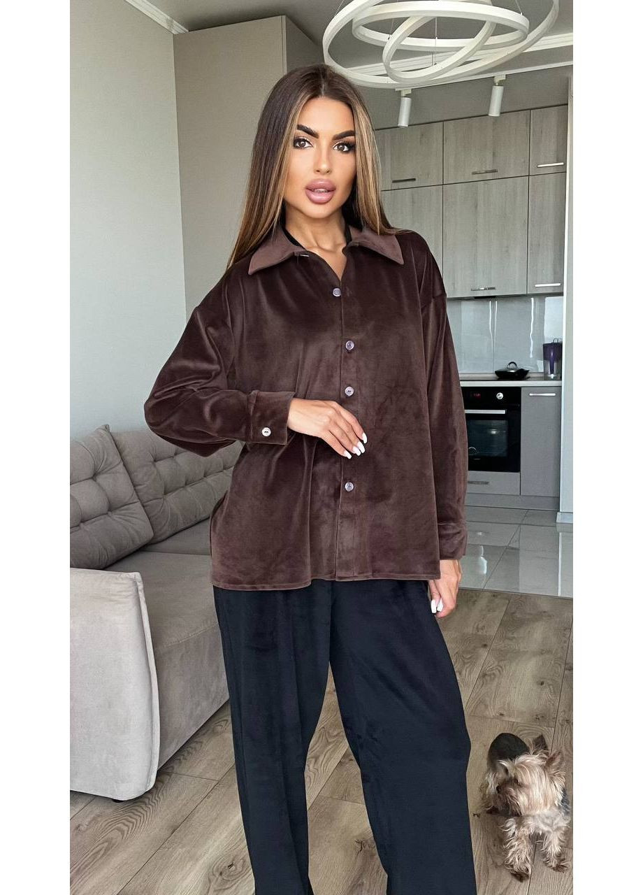 Женский костюм повседневный велюровый Style Point (353849244)