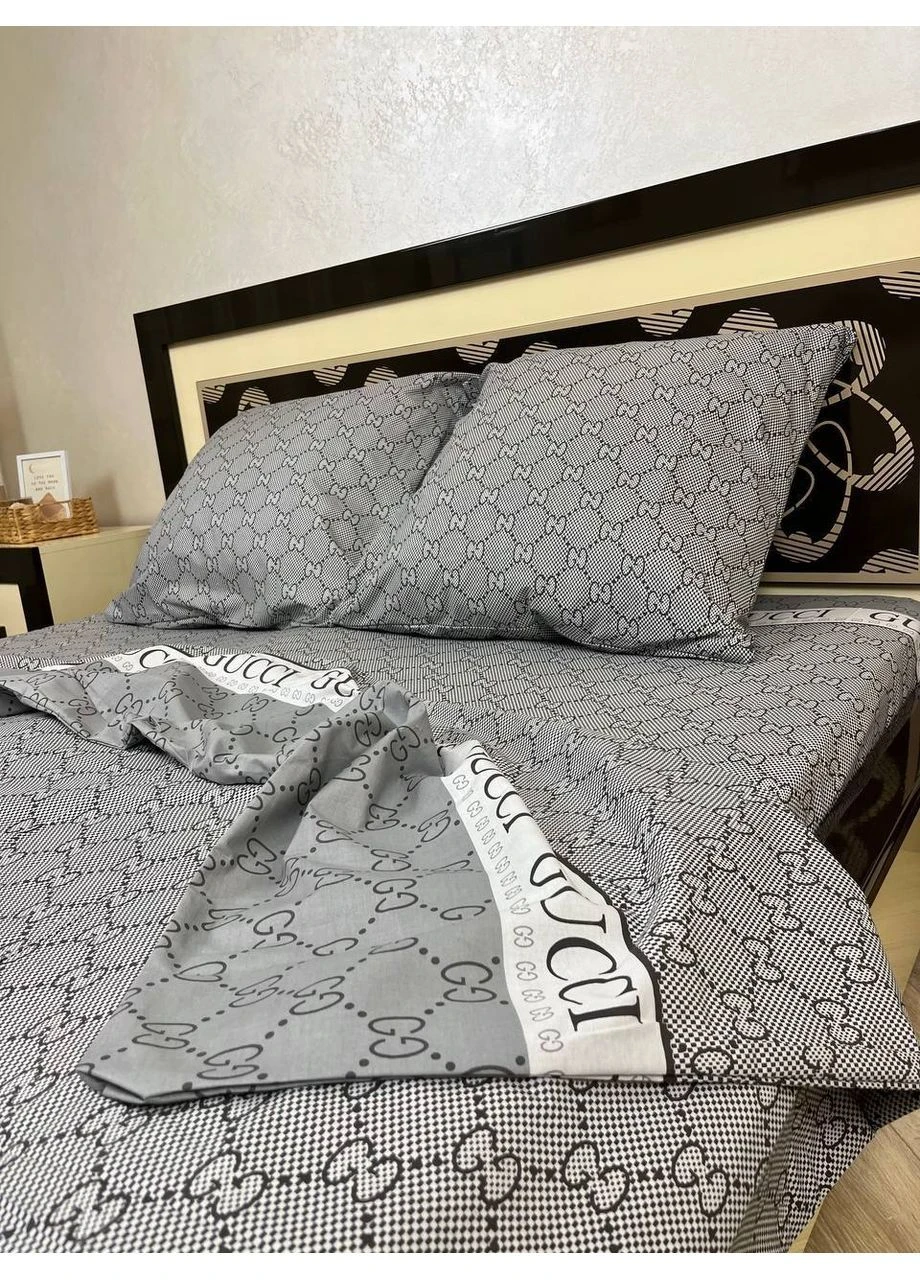 Евро простынь на резинке 180х200х20 бязь Premium No Brand (393640885)