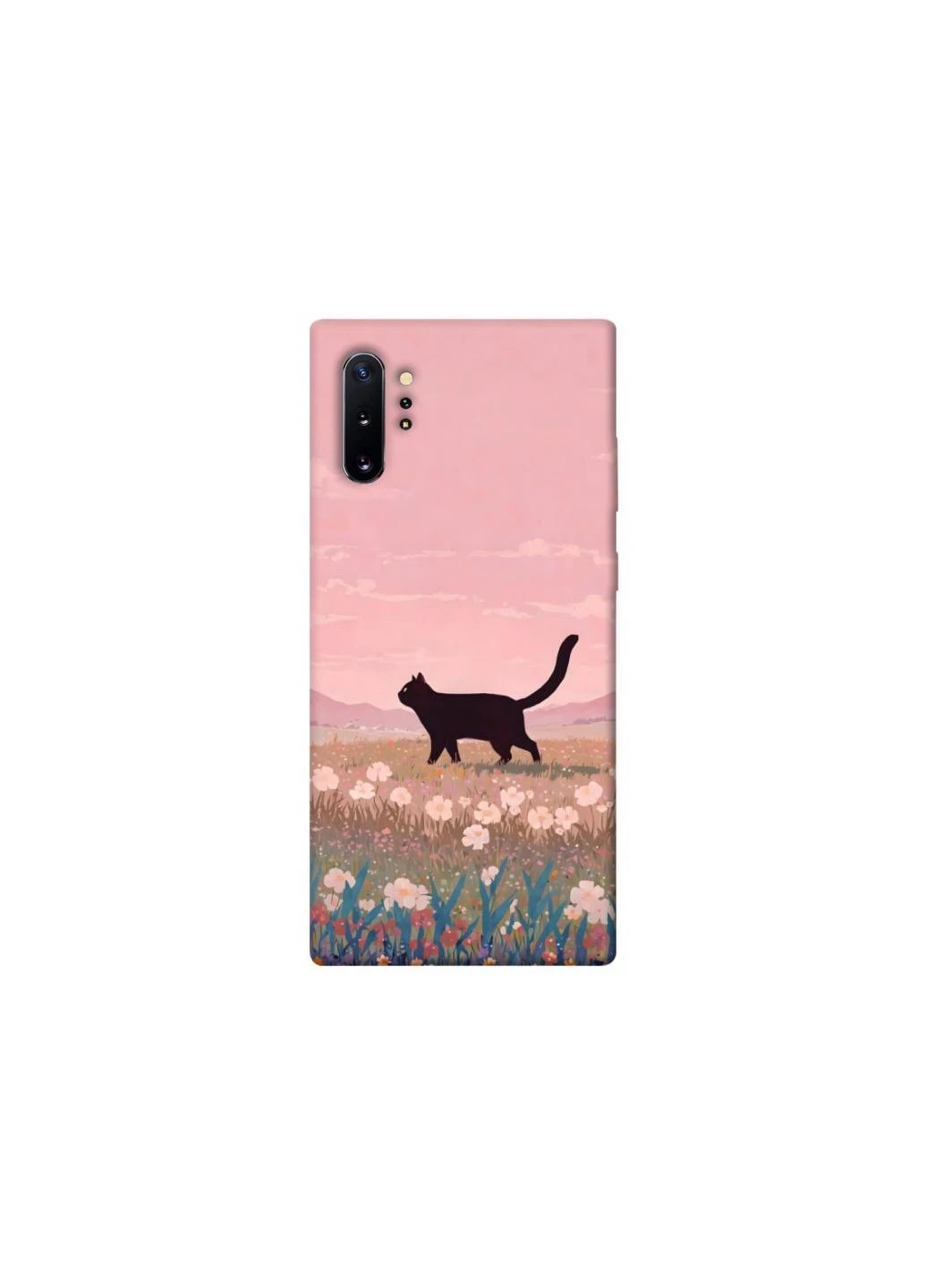 Чохол на Samsung Galaxy Note 10 Plus cat on a field Frontalka (353360364)