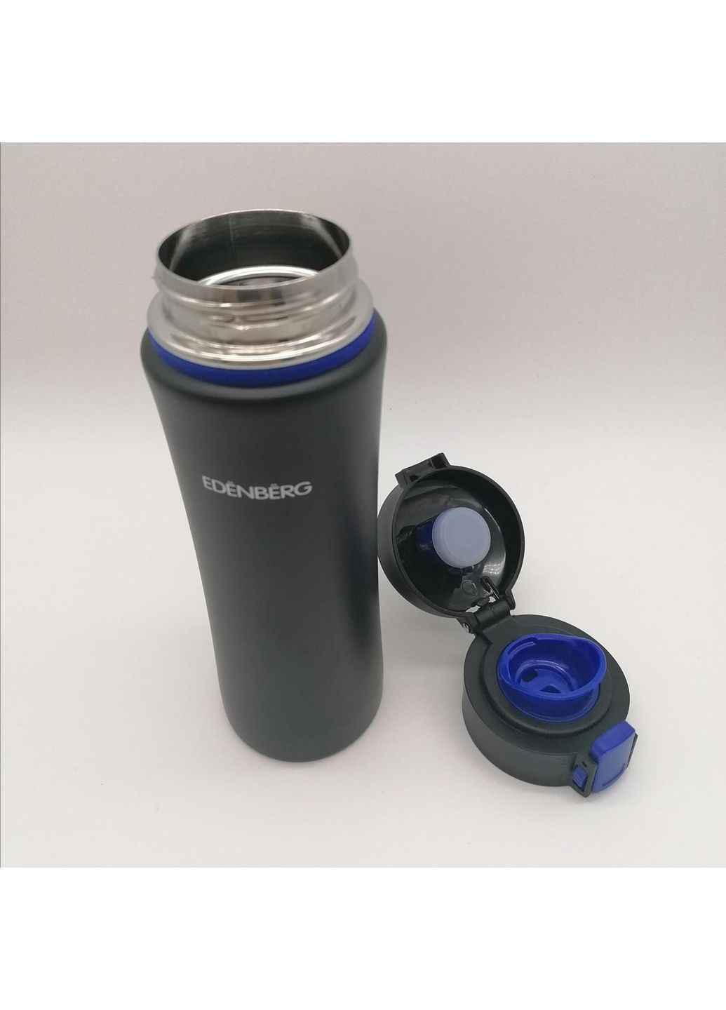 Термокружка-термос 480 мл EB-628 Нержавеющая сталь с силиконовым нескользящей оболочкой Edenberg (354823776)