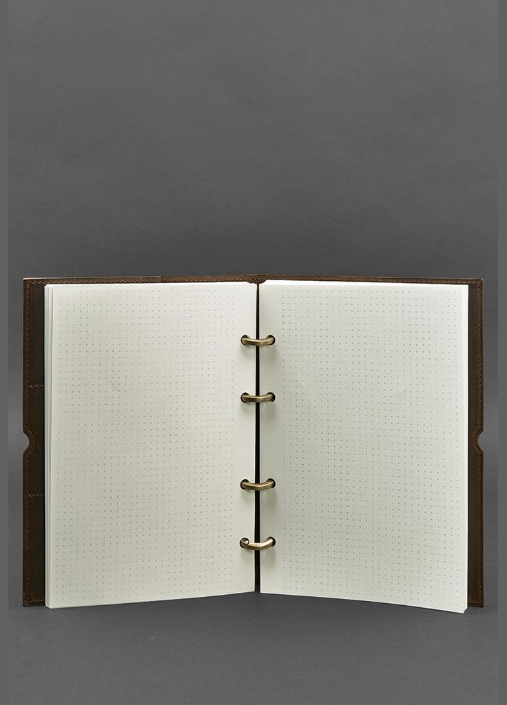 Кожаный блокнот А5 на кольцах (софт-бук) 9.0 в коричневой мягкой обложке (A-026828) BlankNote (328961533)