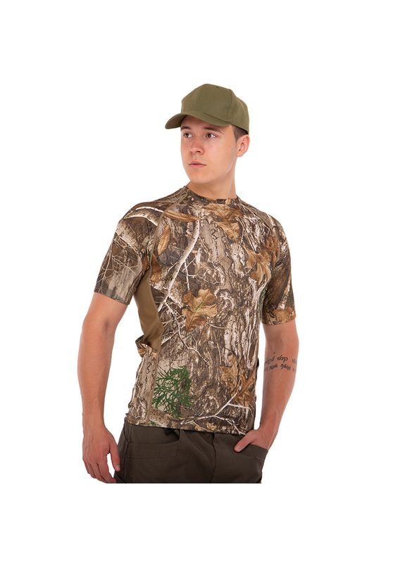 Комбінована футболка тактична компресійна чоловіча ty-9189 камуфляж ліс, (06494009) 5.11 Tactical