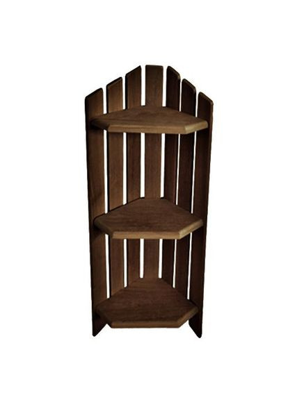 Стеллаж угловой для ванной из дерева Кулан капучино (ВУГ-000109) No Brand (328091287)