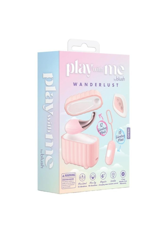 Набір вібраторів Play With Me з пультом та кейсом, рожевий, 2 шт. Blush (361670266)