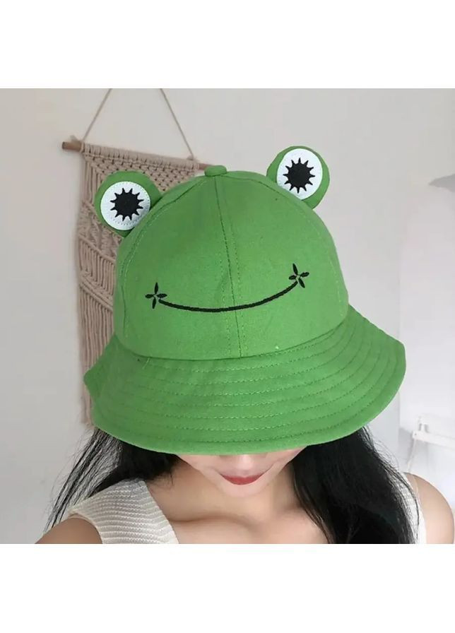 Детская летняя панама Лягушка с глазами розовая,детская шляпа No Brand (367165451)