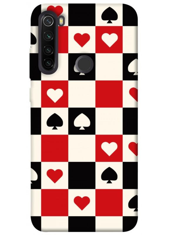 Чехол с принтом для Xiaomi Redmi Note 8T / для Ксяоми, сяоми, ксиоми редми ноте 8Т Card Grid No Brand (338599836)
