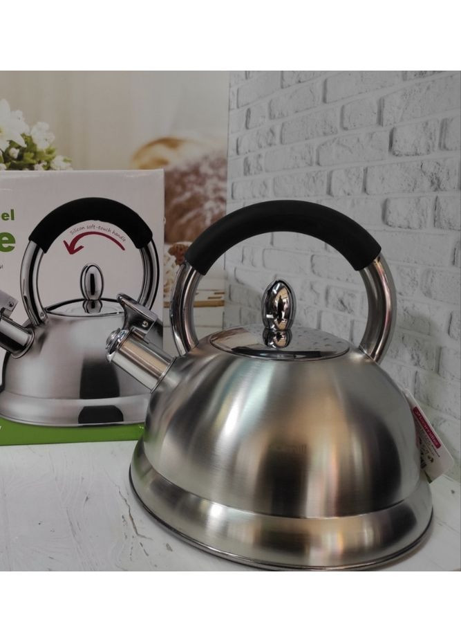 Чайник 2.7л из нержавеющей стали со свистком KM-1097 Kamille (351584818)