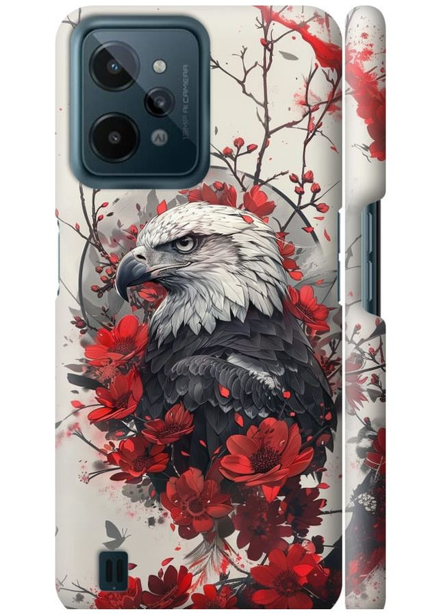 3D пластиковий матовий чохол 'Рубіновий орел' для Endorphone Realme C31 (291132902)